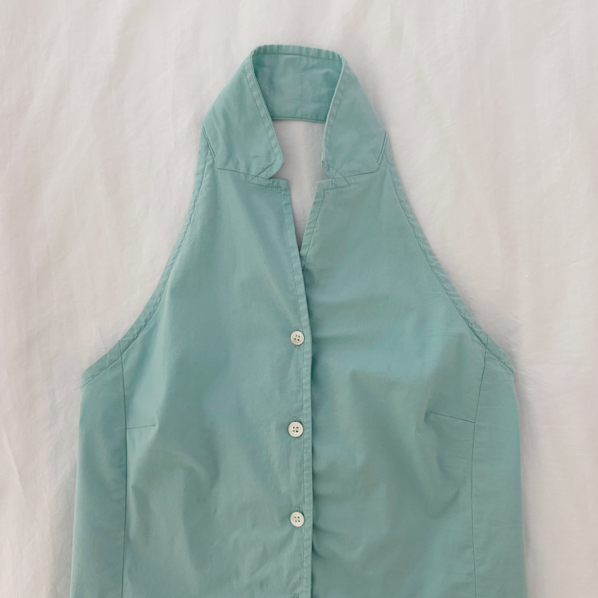 Jones New York Sport Vintage 90s Button Front Halter Top Size 2P