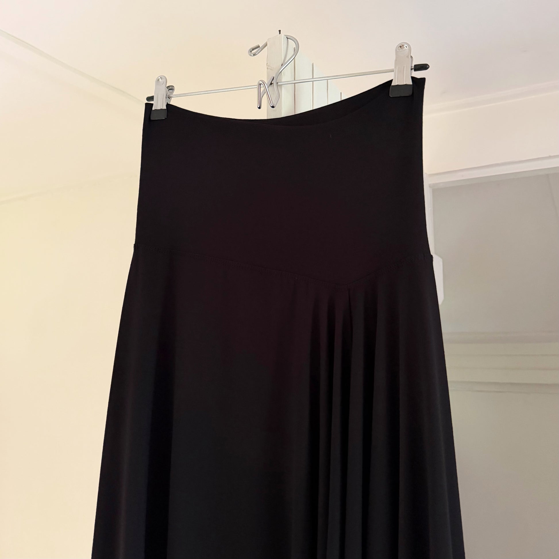 Max Studio Vintage Y2K Drop Waist Bias Cut Midi Skirt Size SP