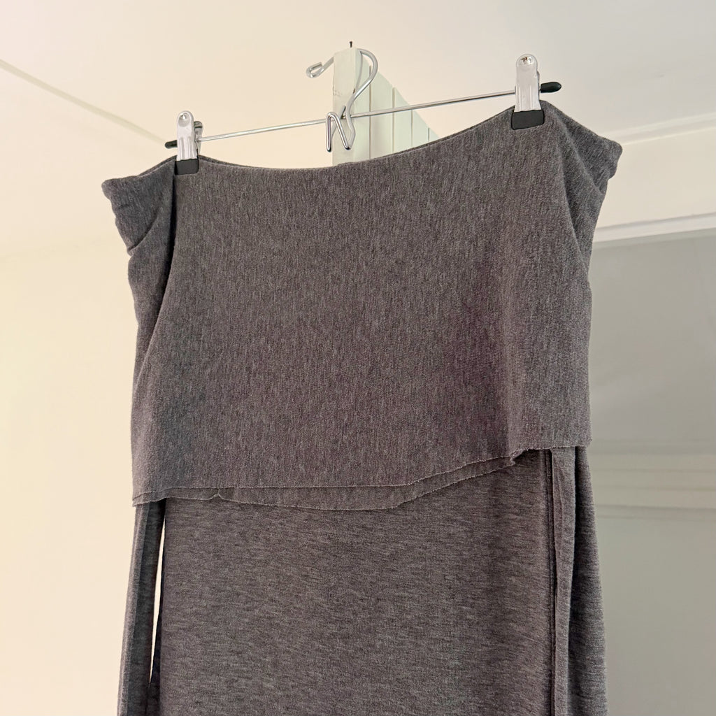 Source Unknown Jersey Knit Off Shoulder Overlay Top OS