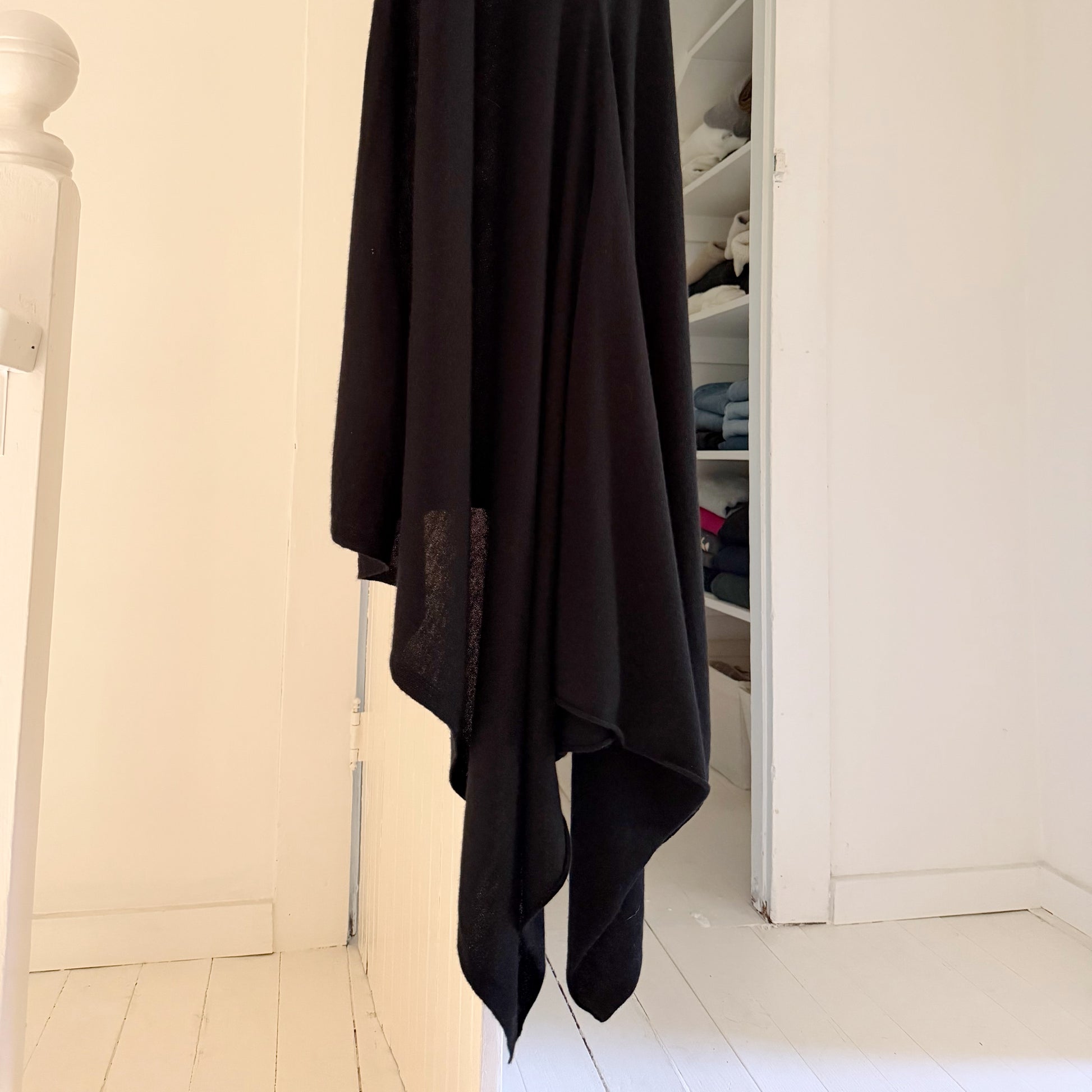 W by Worth Wool Cashmere Knit Bias Cut Handkerchief Midi Dress Size P
