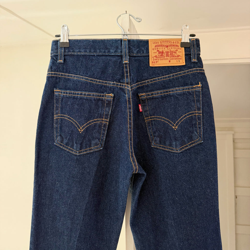 Levi's 517 Vintage '01 Slim Fit Boot Cut Jeans Size 5 JR. S Dark Wash