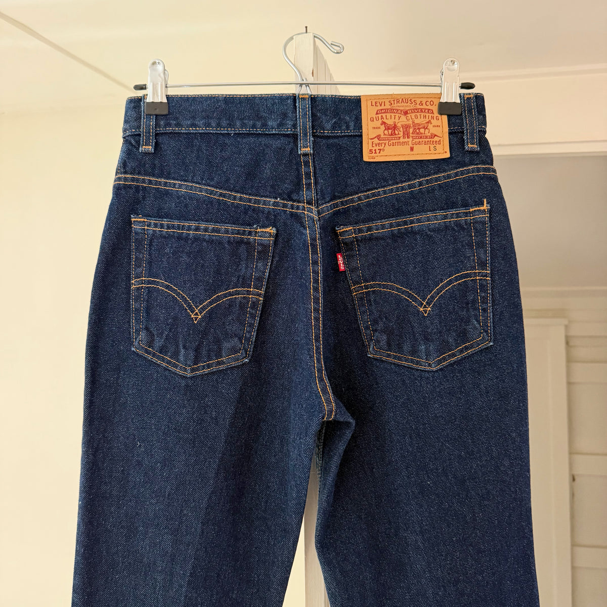 Levi's 517 Vintage '01 Slim Fit Boot Cut Jeans Size 5 JR. S Dark Wash