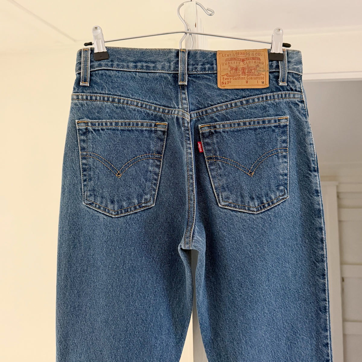 Levi's 517 Vintage '01 Slim Fit Boot Cut Jeans Size 5 JR. M Dark Wash