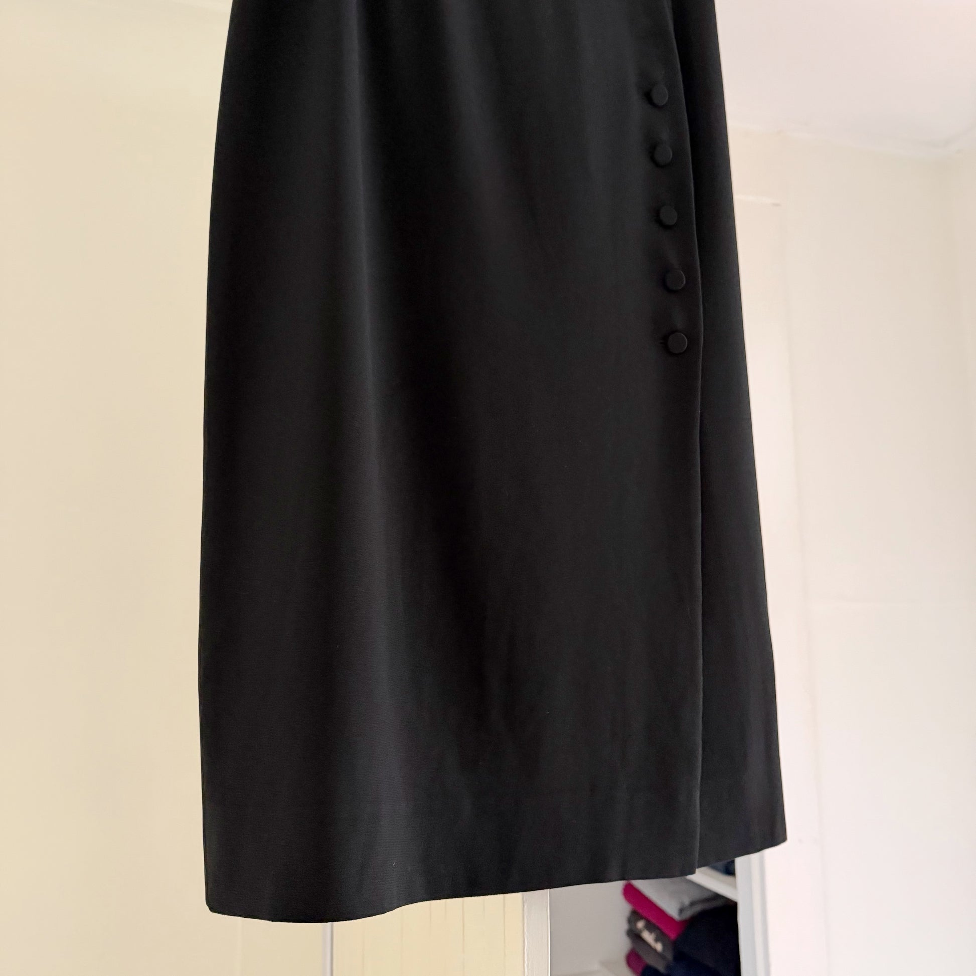 Saks Fifth Avenue Vintage 90s Button Front Midi Pencil Skirt Size 10