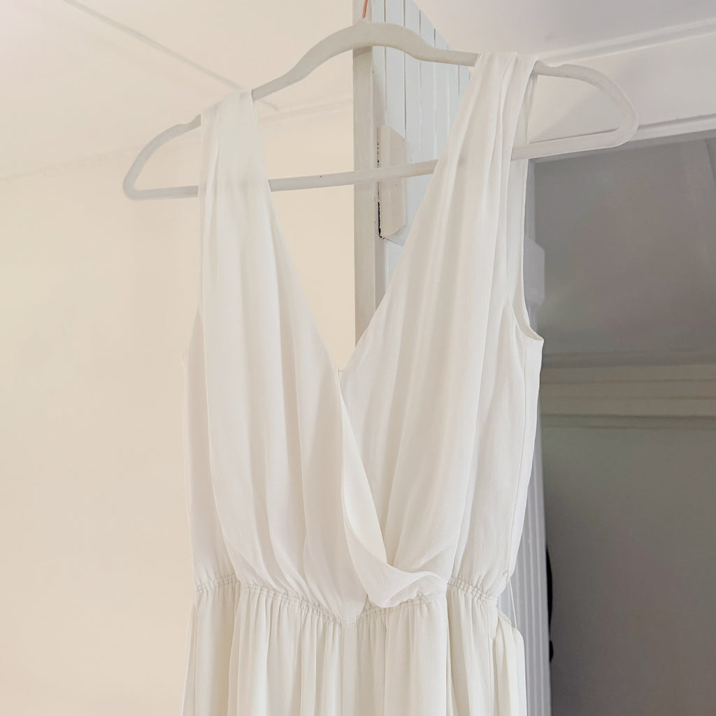 Babaton / Aritzia Maximillian Tie Waist Cropped Wide Leg Jumpsuit Size XS