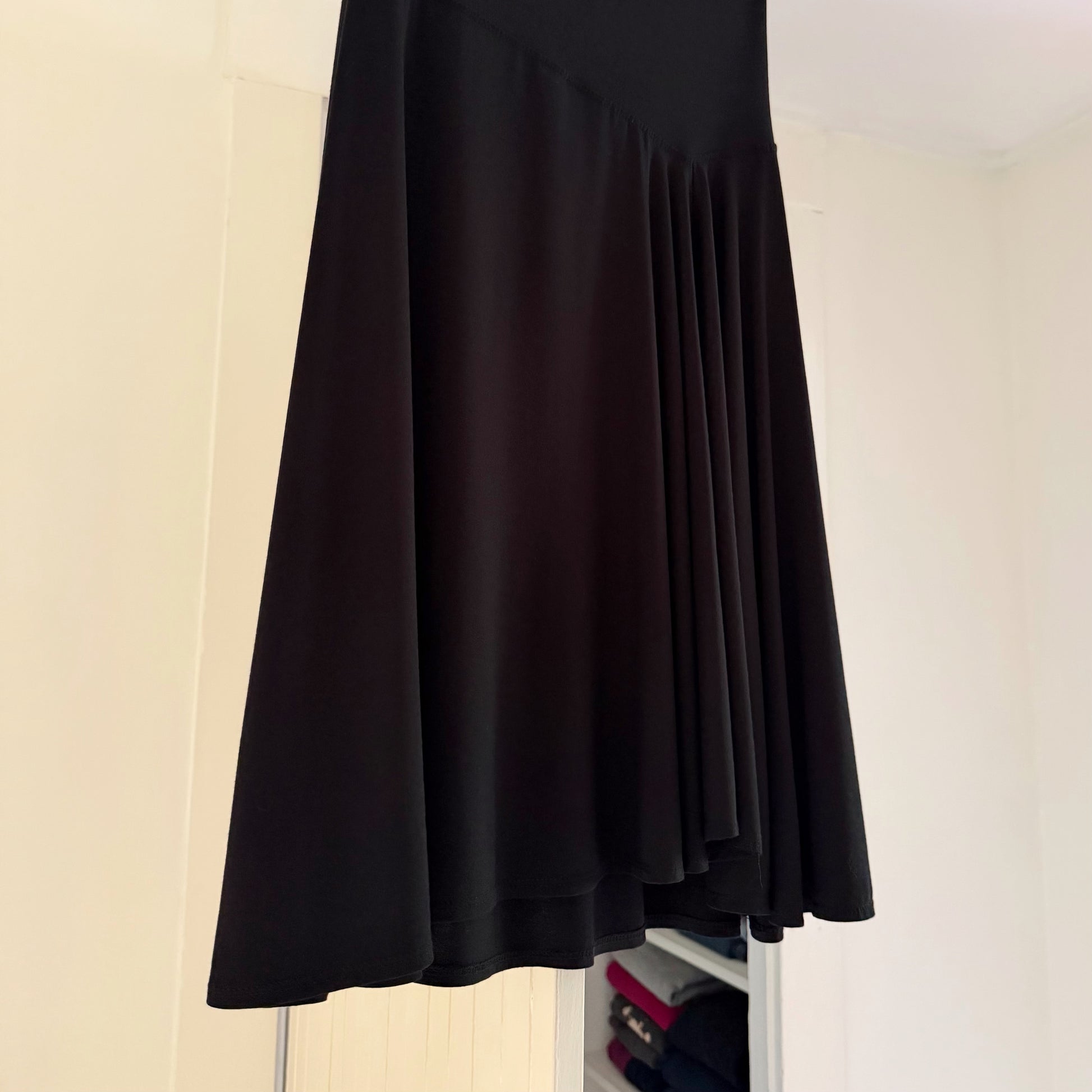 Max Studio Vintage Y2K Drop Waist Bias Cut Midi Skirt Size SP
