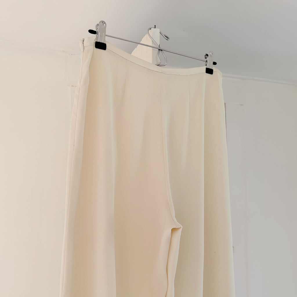 Christie De La Rue Paris Vintage 90s Wide Leg Slip Pants Size 3