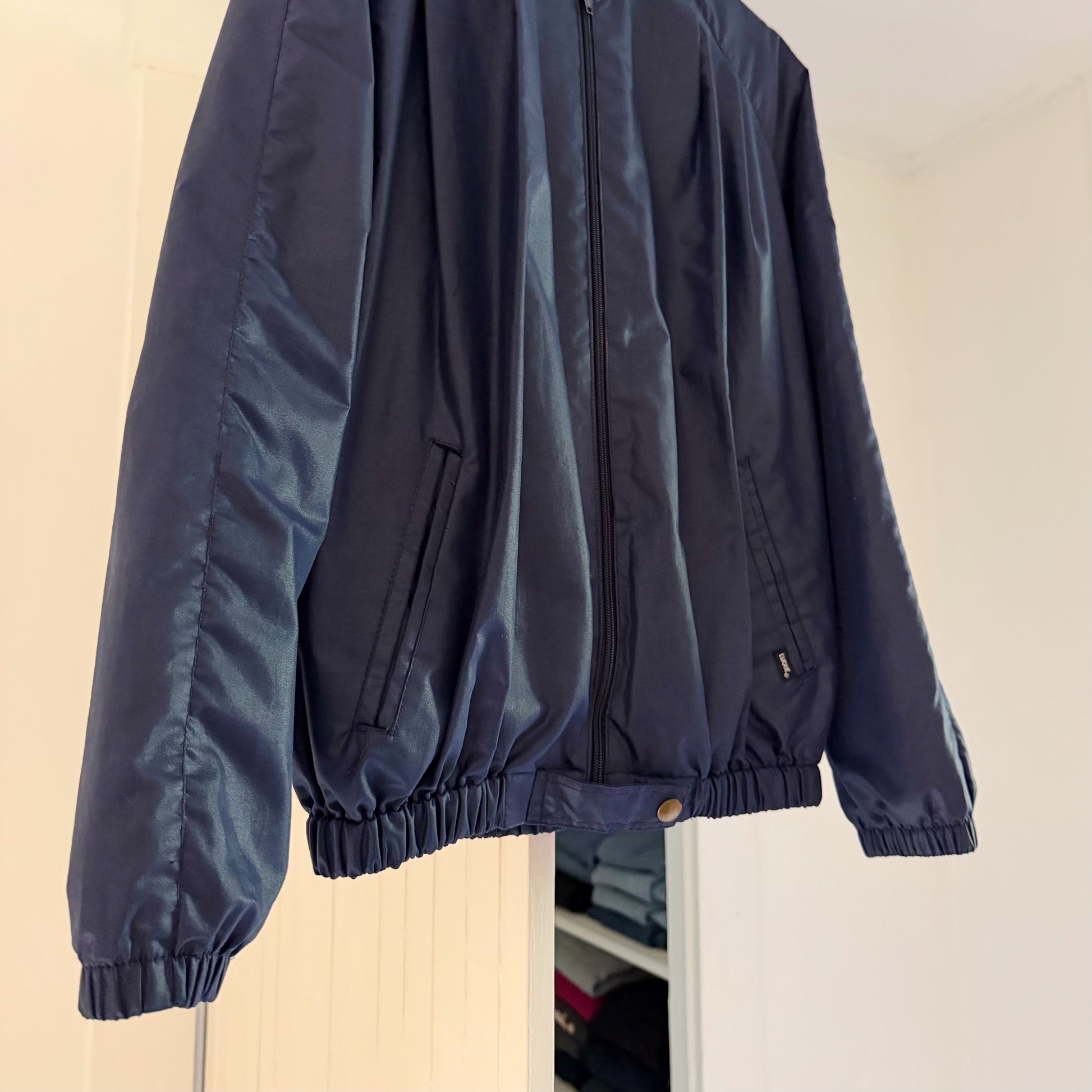 Clique by John Heckler Vintage 90s Stand Collar Track Jacket Size 5/6
