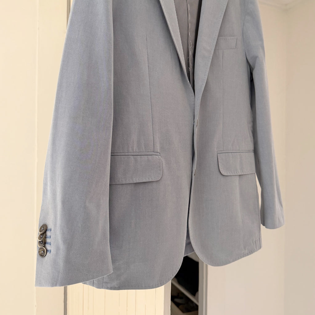 Seize Sur Vingt Cotton Woven Single Breasted Blazer Jacket Size 46