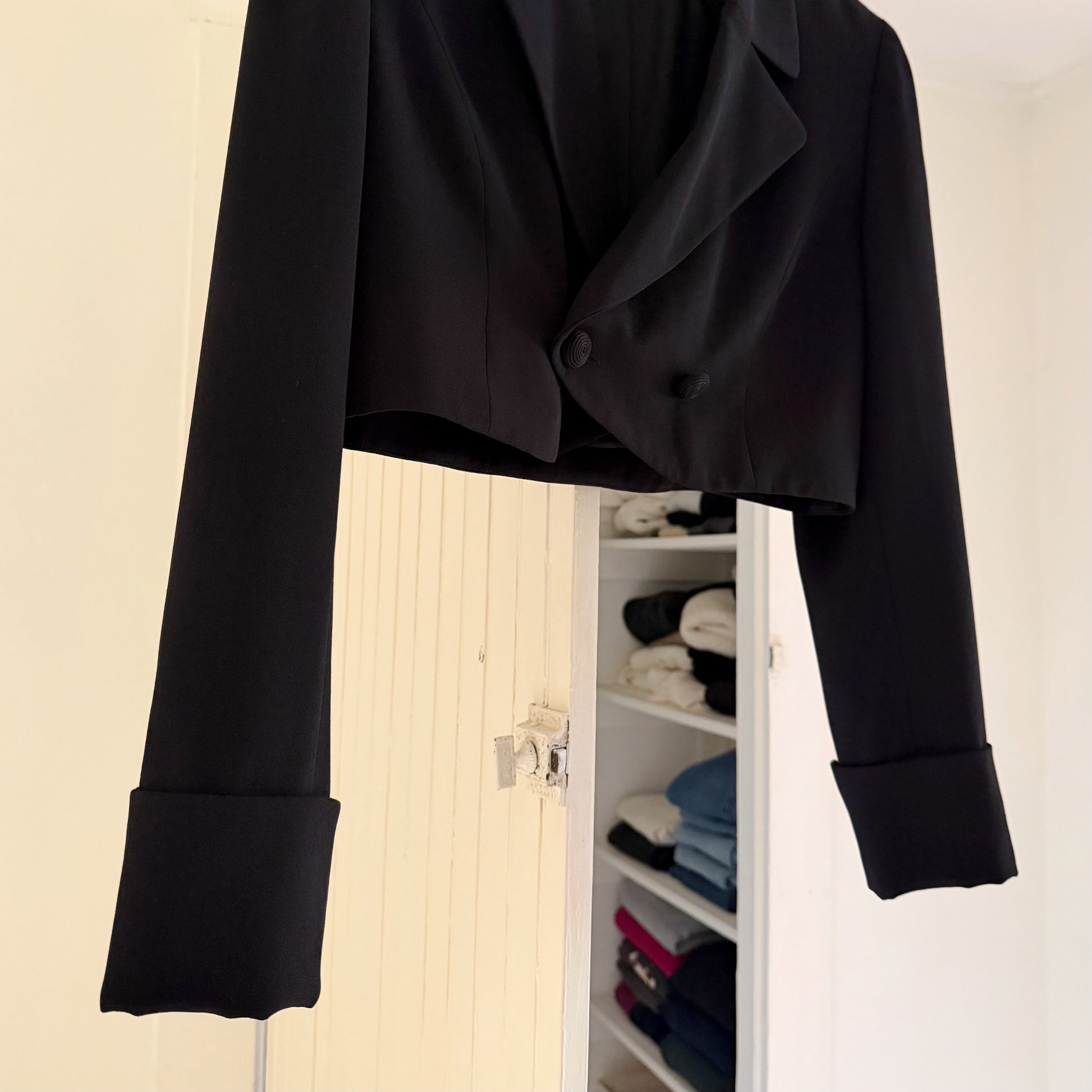 Jones New York Vintage 90s Cropped Double Breasted Blazer Size 4