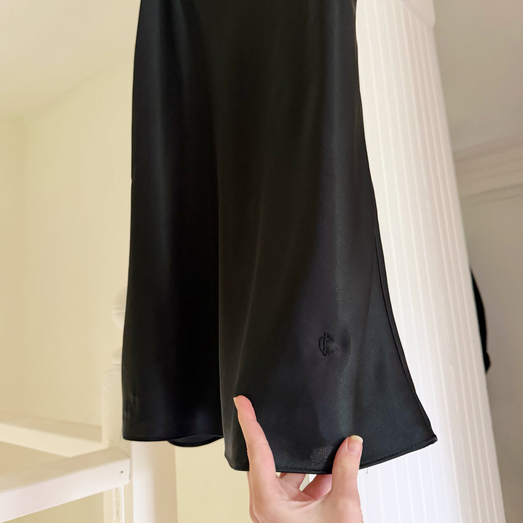 Calvin Klein Vintage 90s Satin Mini Slip Dress Size M