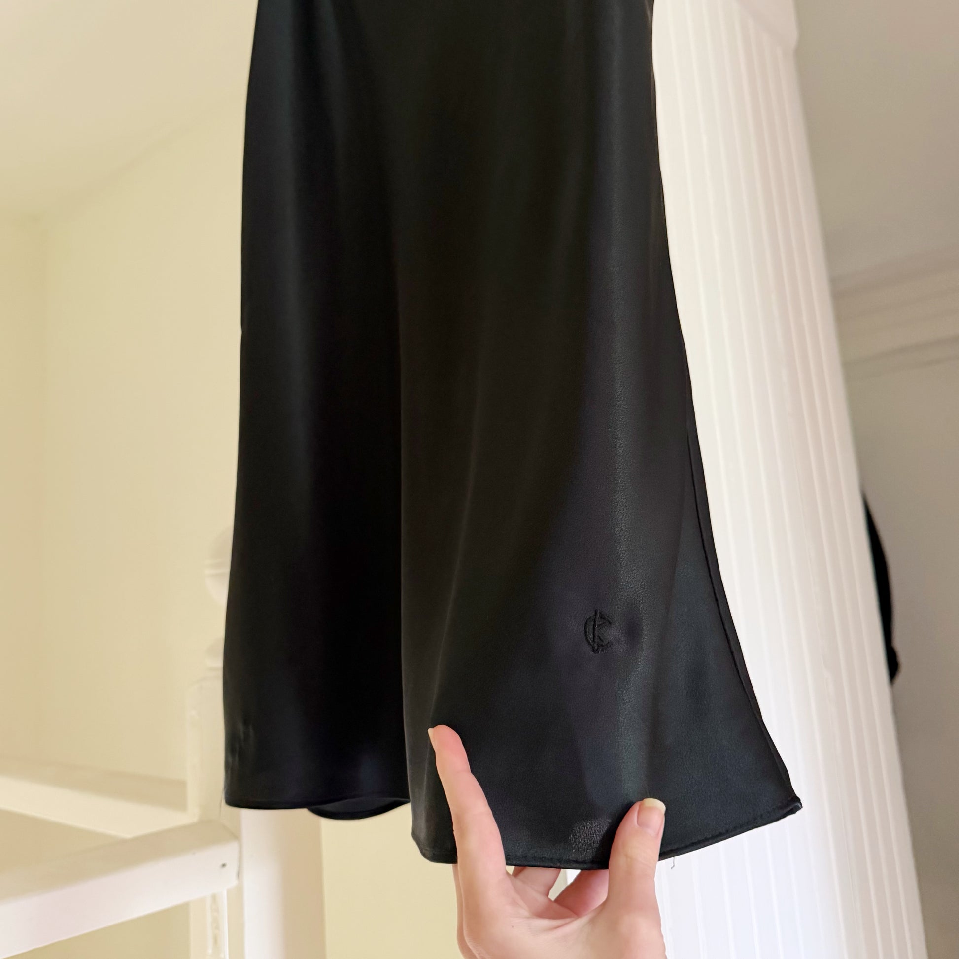 Calvin Klein Vintage 90s Satin Mini Slip Dress Size M