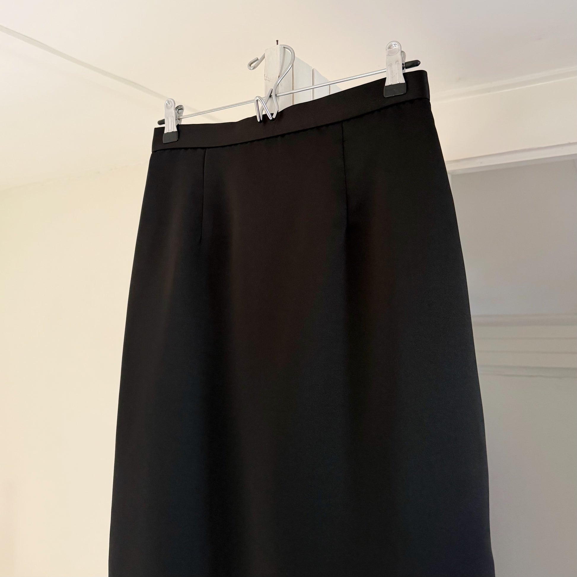 J.R. Nites by Caliendo Vintage 90s Satin Straight Maxi Skirt Size 6P