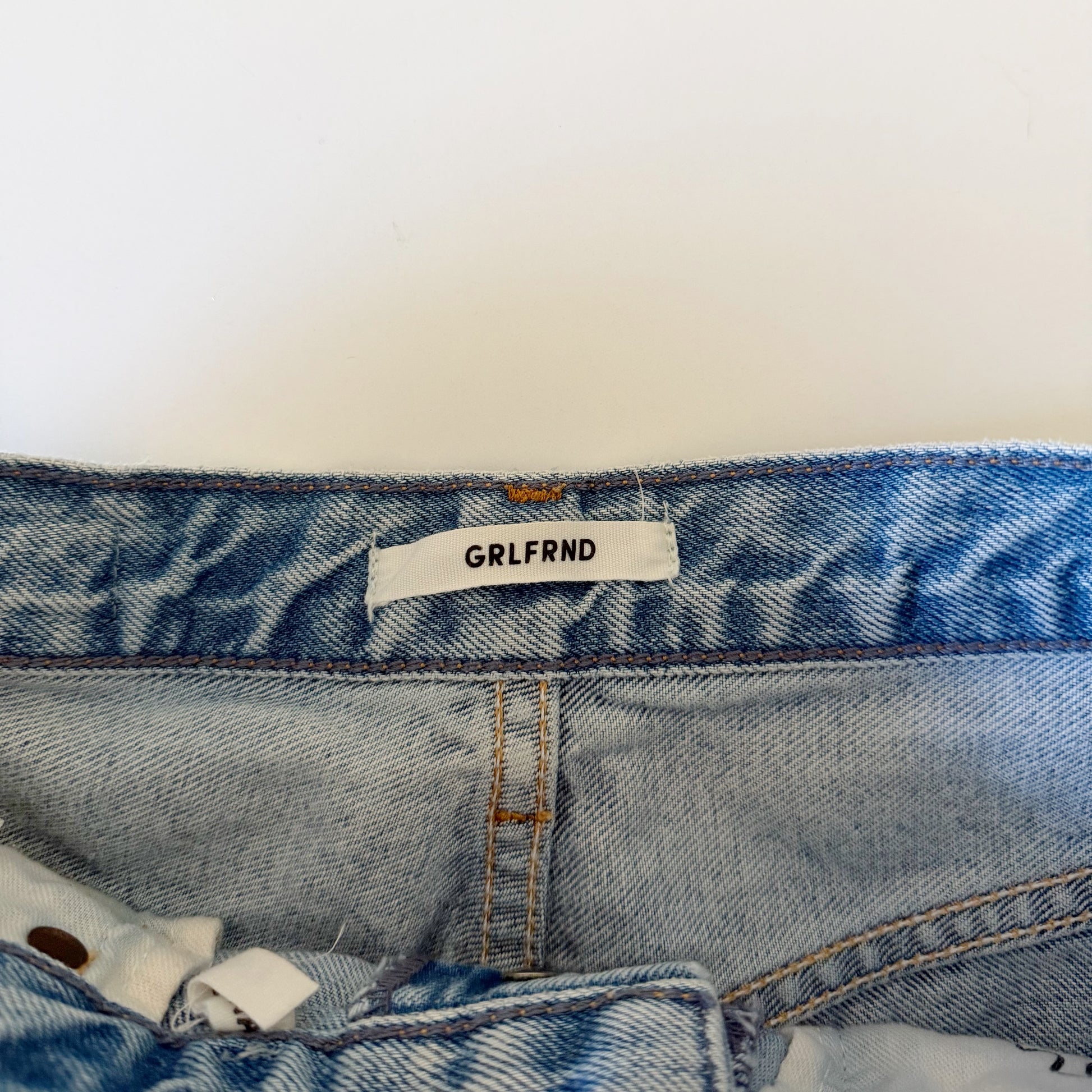 Grlfrnd Reworked Karolina Distressed Jean Shorts A Little More Love Size 25