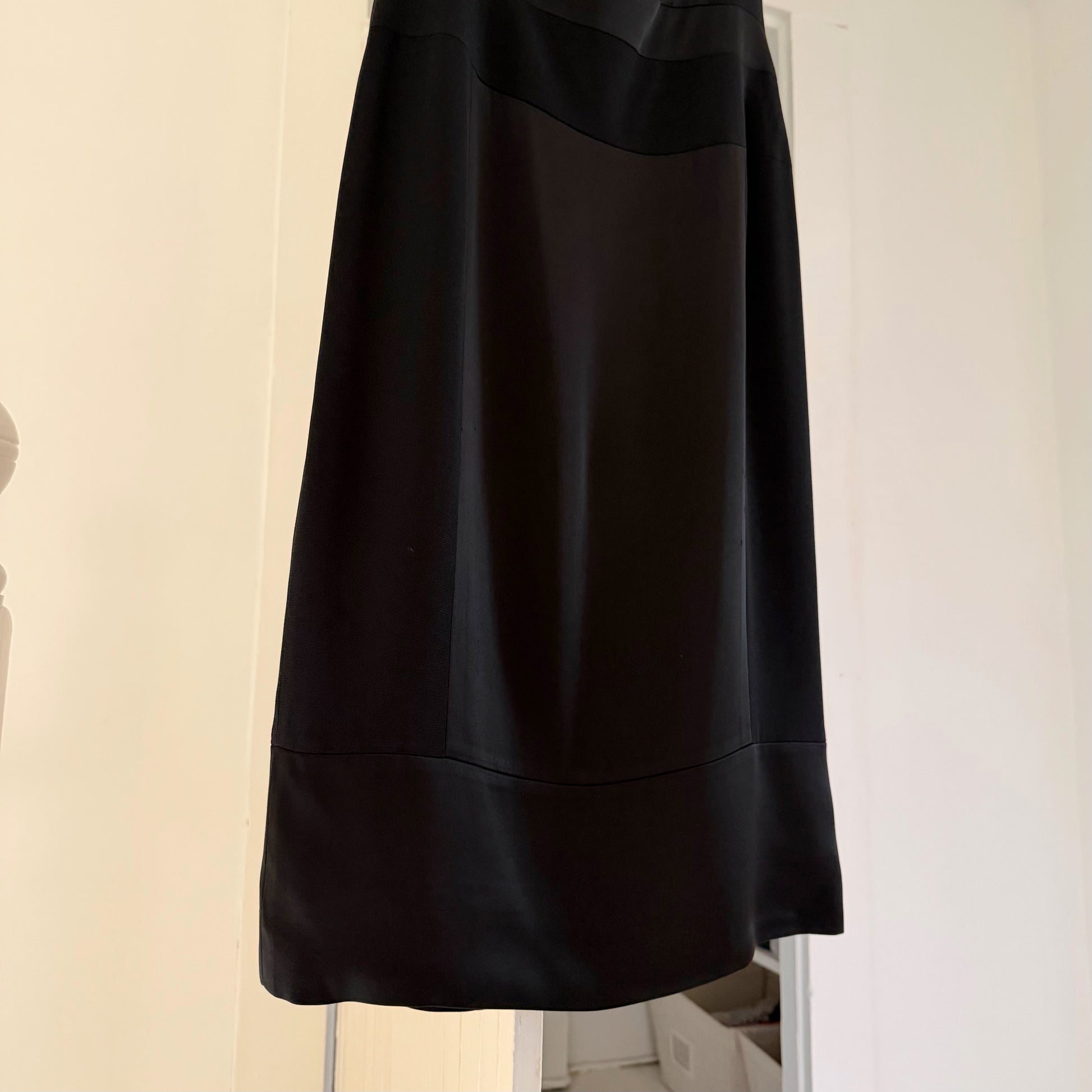 Emanuel Ungaro Vintage 90s Satin Panel Midi Dress Size 2/36
