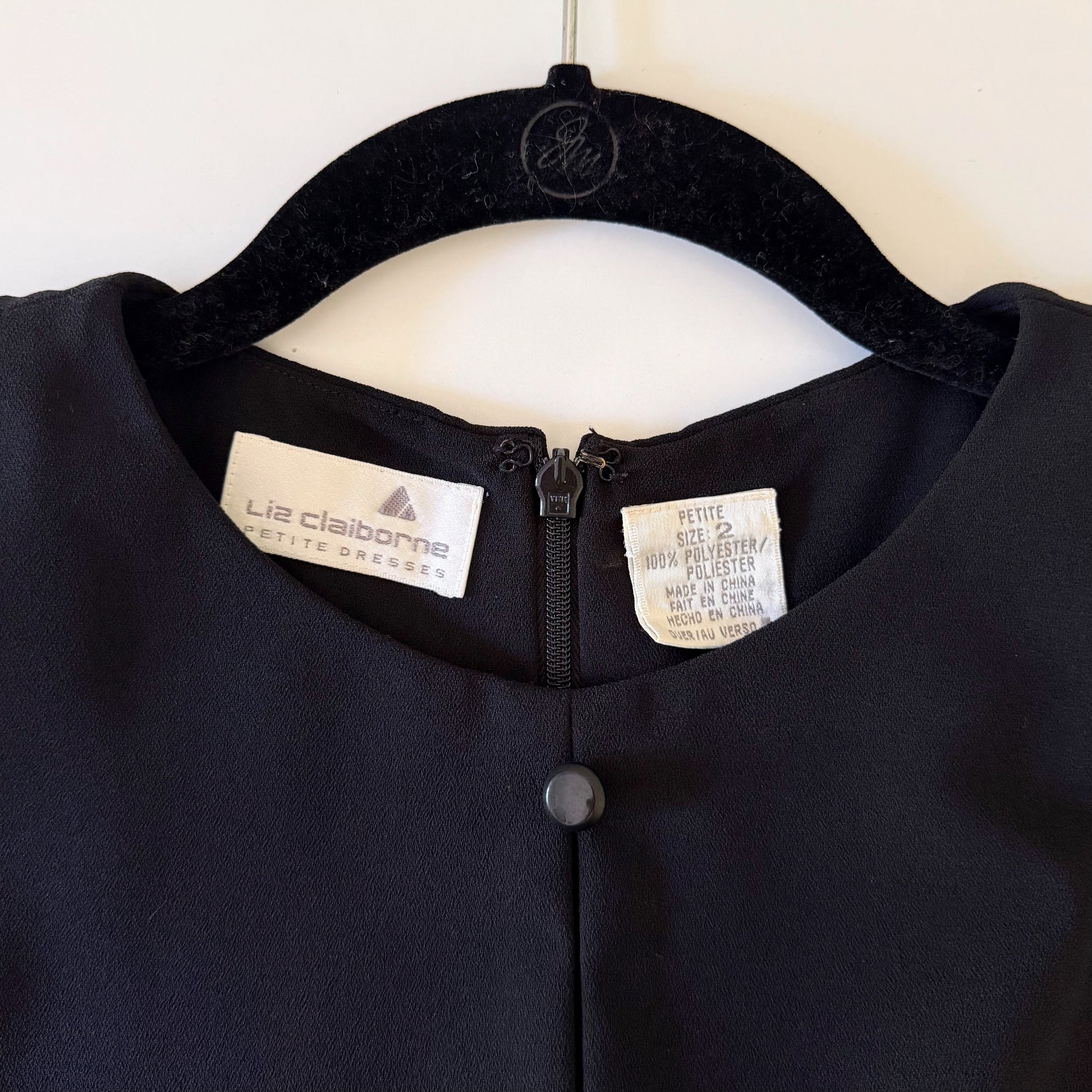 Liz Claiborne Vintage 90s Button Front Mini Pencil Dress Size 2P