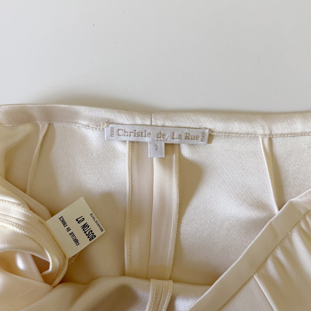 Christie De La Rue Paris Vintage 90s Wide Leg Slip Pants Size 3