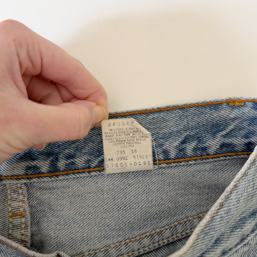 Levi's 17501 Vintage '92 High Rise Straight Leg Jeans Size 9M
