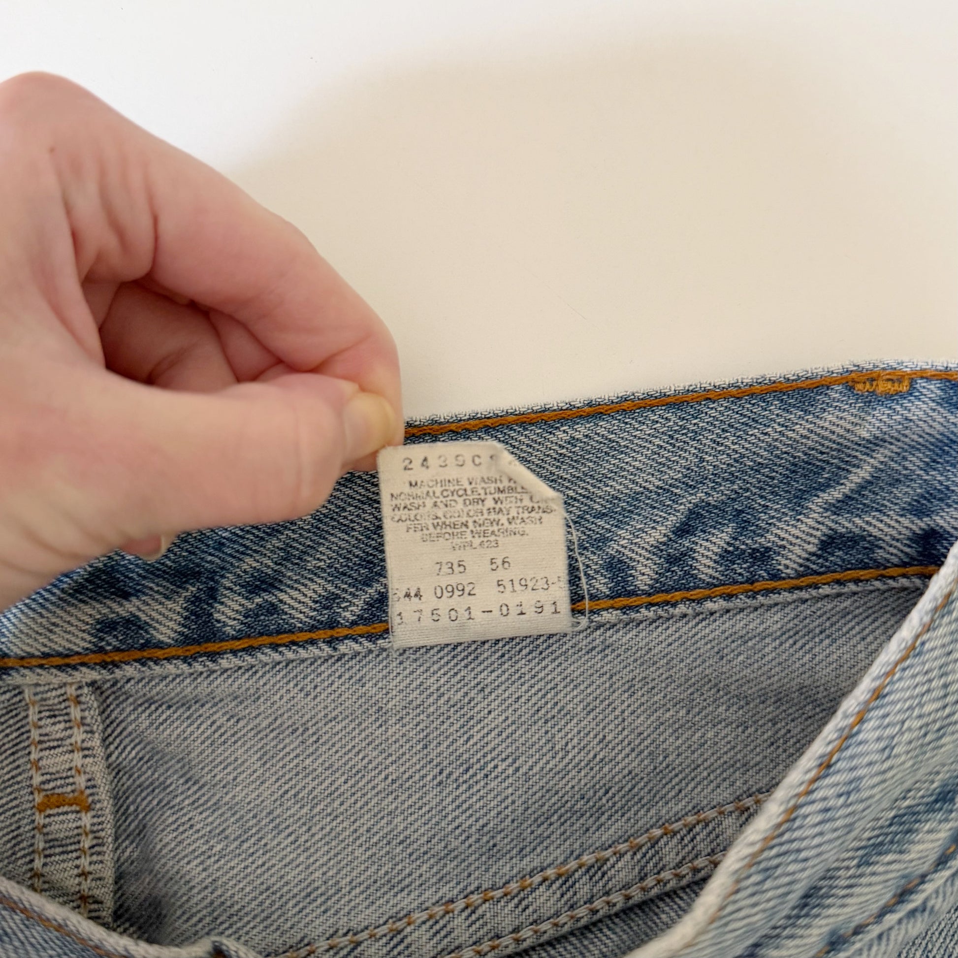 Levi's 17501 Vintage '92 High Rise Straight Leg Jeans Size 9M