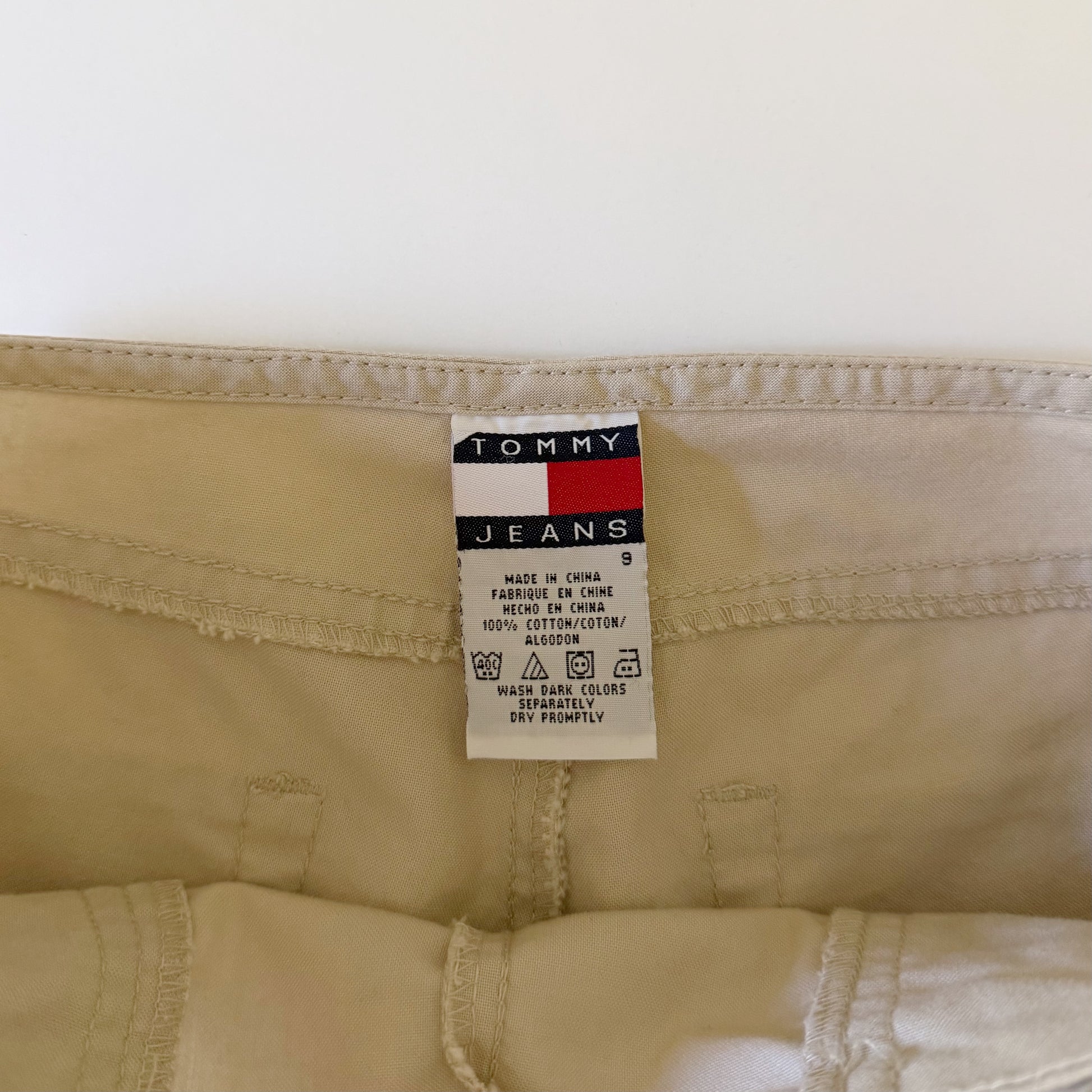 Tommy Jeans / Tommy Hilfiger Vintage '03 Lace Up Low Rise Capri Pants Size 9