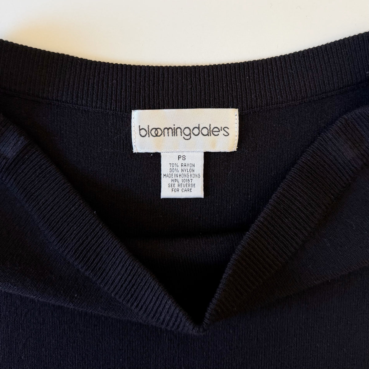 Bloomingdale's Vintage 90s Jersey Knit Midi Skirt Size PS Black
