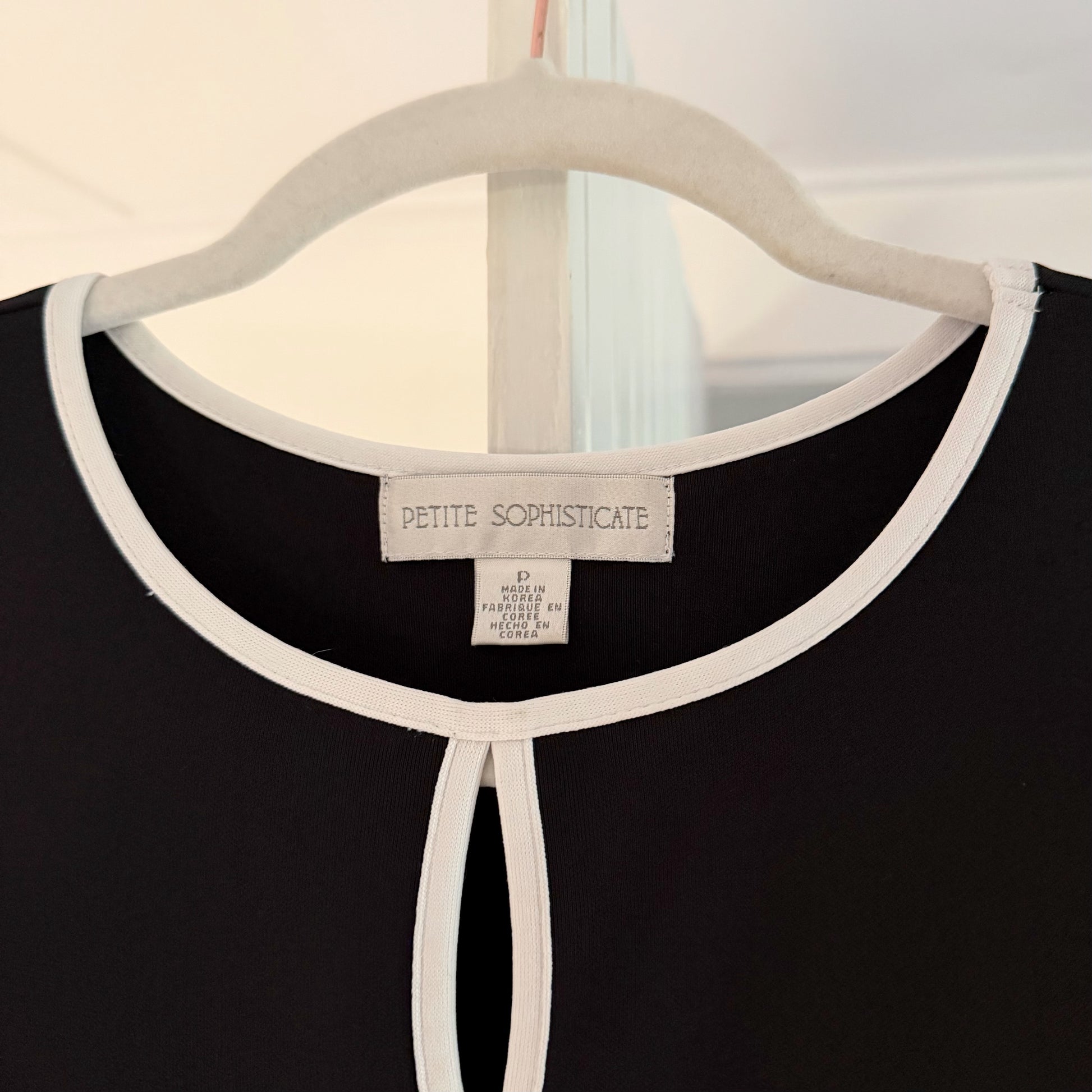 Petite Sophisticate Vintage Y2K Tie Waist Mini Pencil Dress Size P