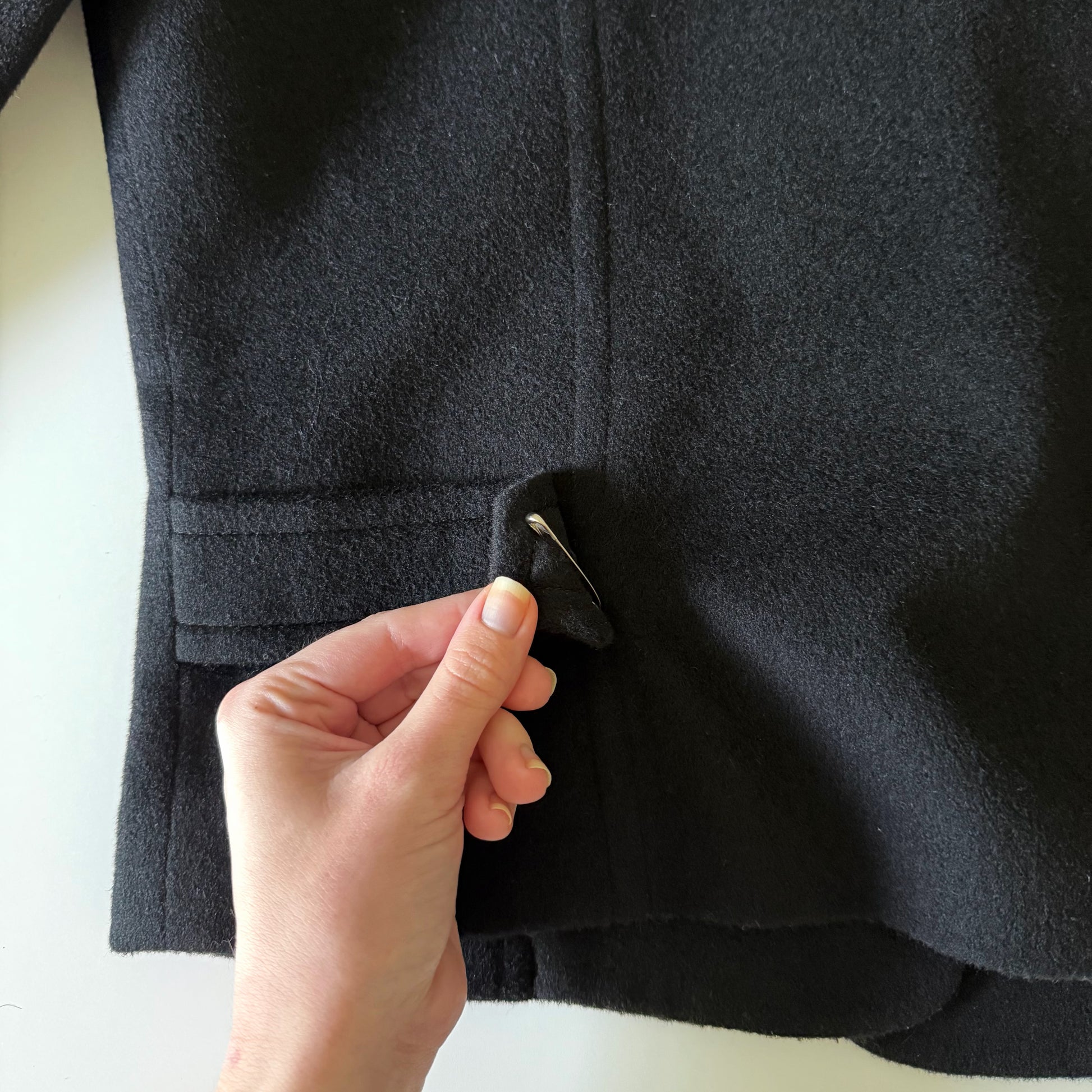 Ann Taylor Vintage 90s Wool Cashmere Collarless Blazer Jacket Size 4