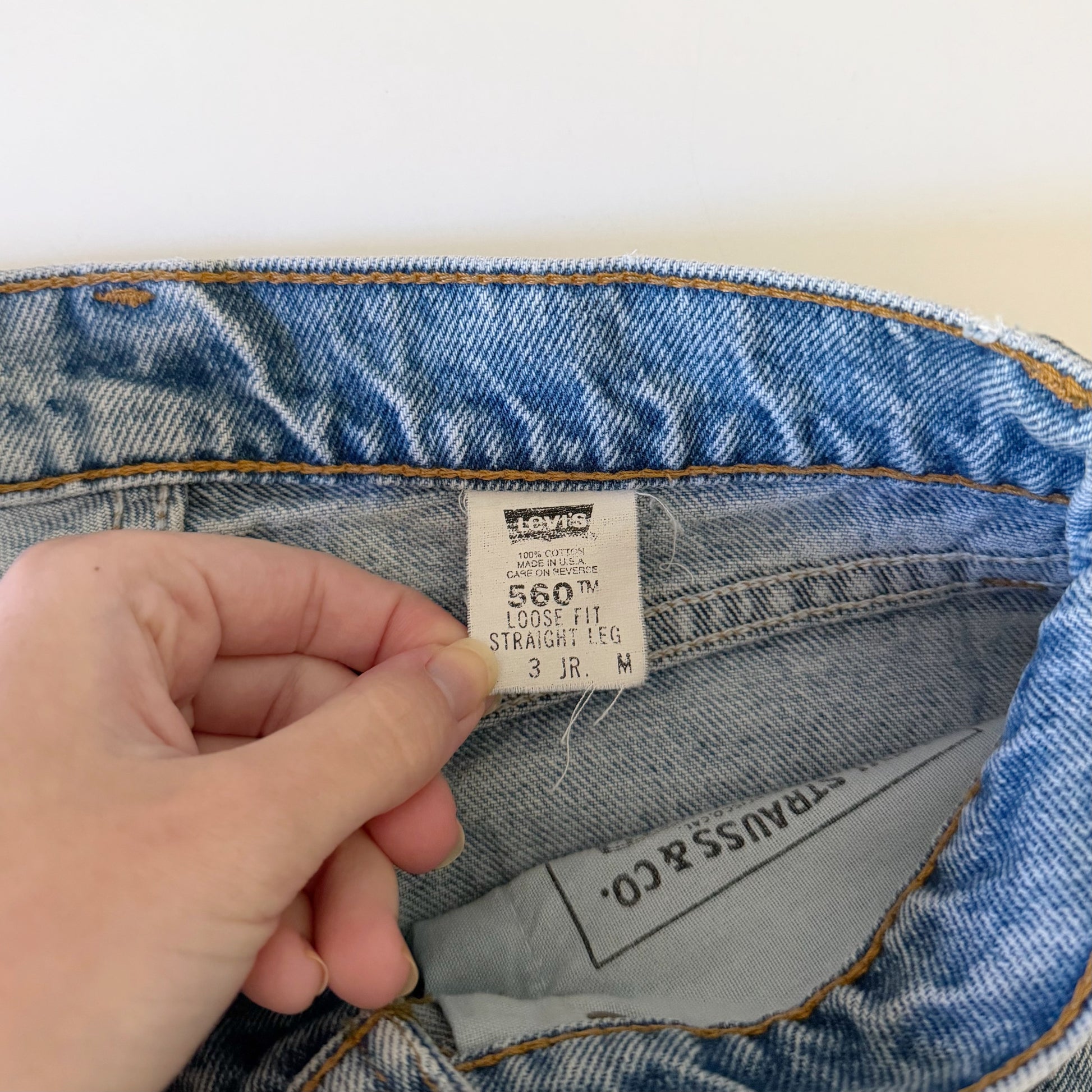 Levi's 560 Vintage '97 Loose Fit Straight Leg Jeans Size 3 JR. M