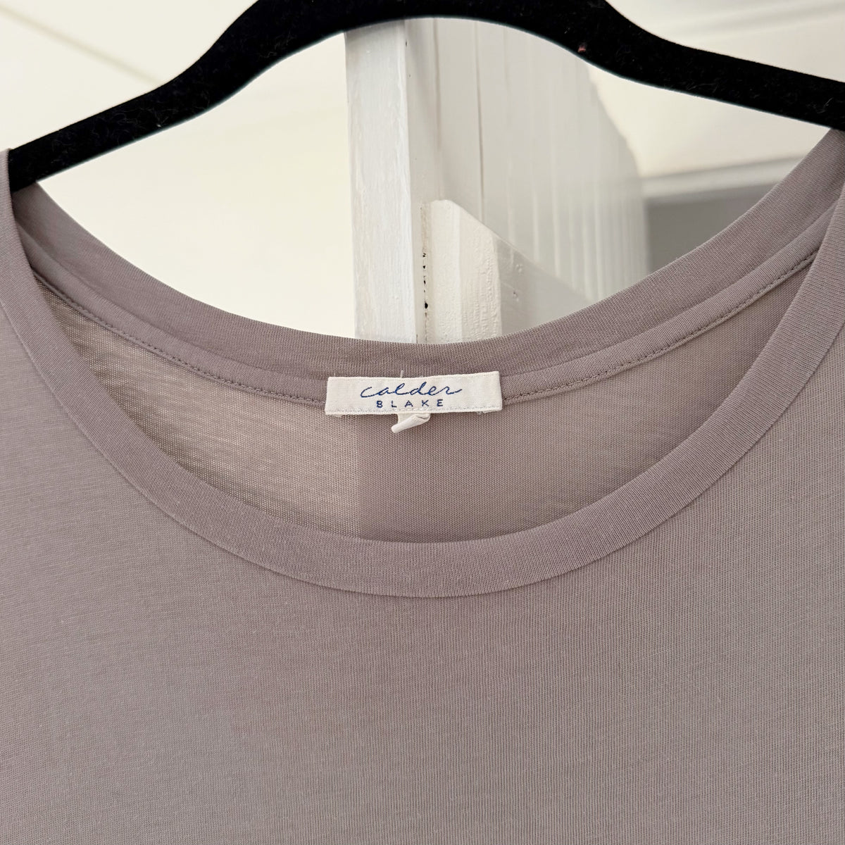 Calder Blake Suria Supima Midi T-Shirt Dress in Anthracite Size M