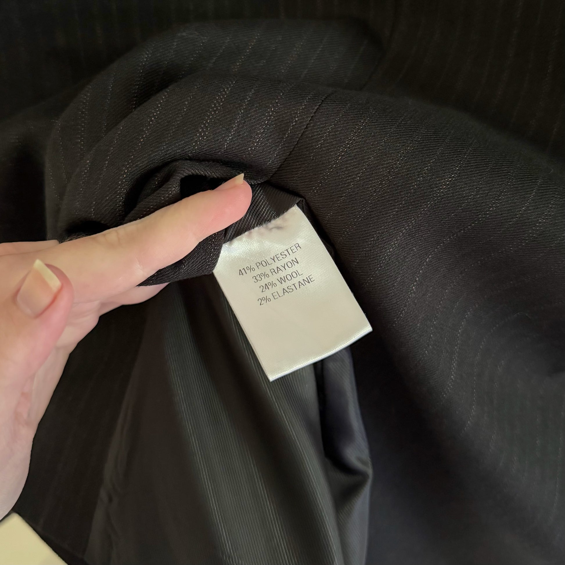 Normal / The Frankie Shop Wool Pinstripe Oversized Blazer Jacket Size XS/S