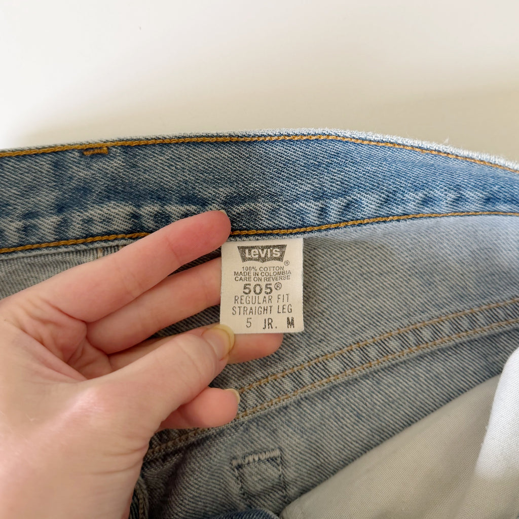 Levi's 505 Vintage '00 Regular Fit Straight Leg Jeans Size 5 JR. M