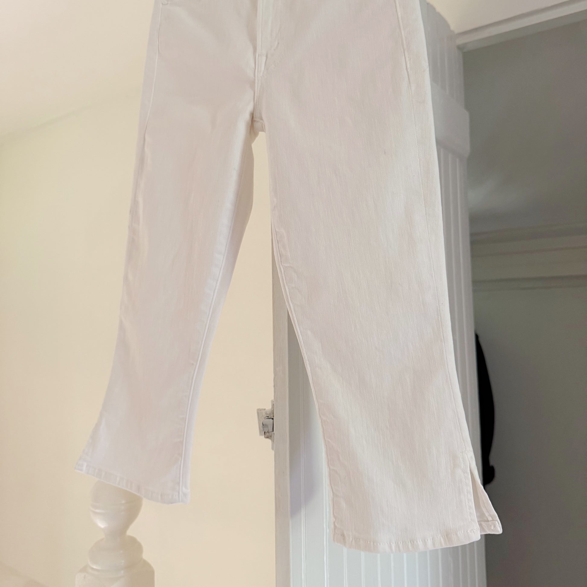 Mother The Stunner Zip Bunny Snip Capri Jeans Fairest Of Them All Size 24