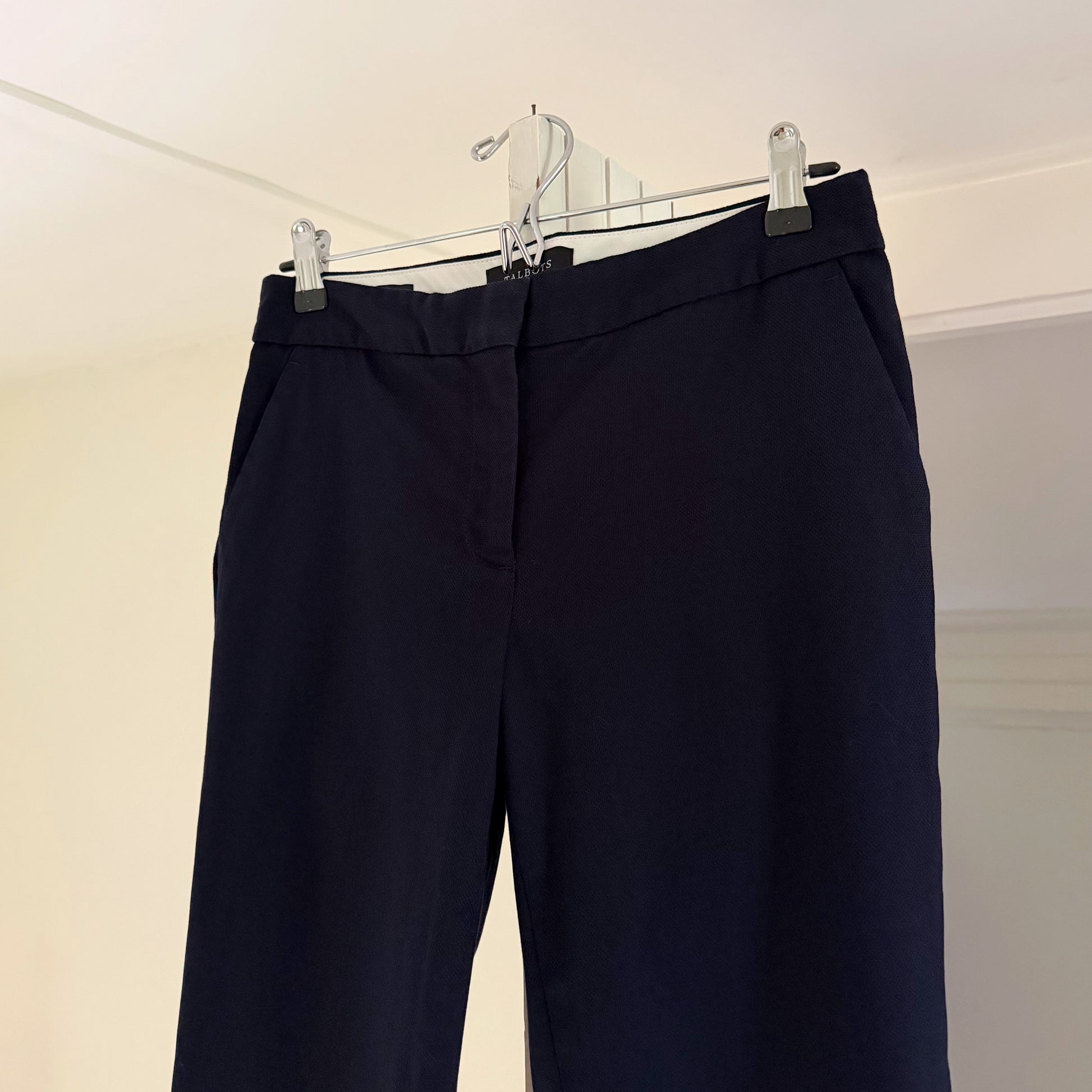 Talbots Slim Crop Capri Pants in Indigo Blue Size 2P