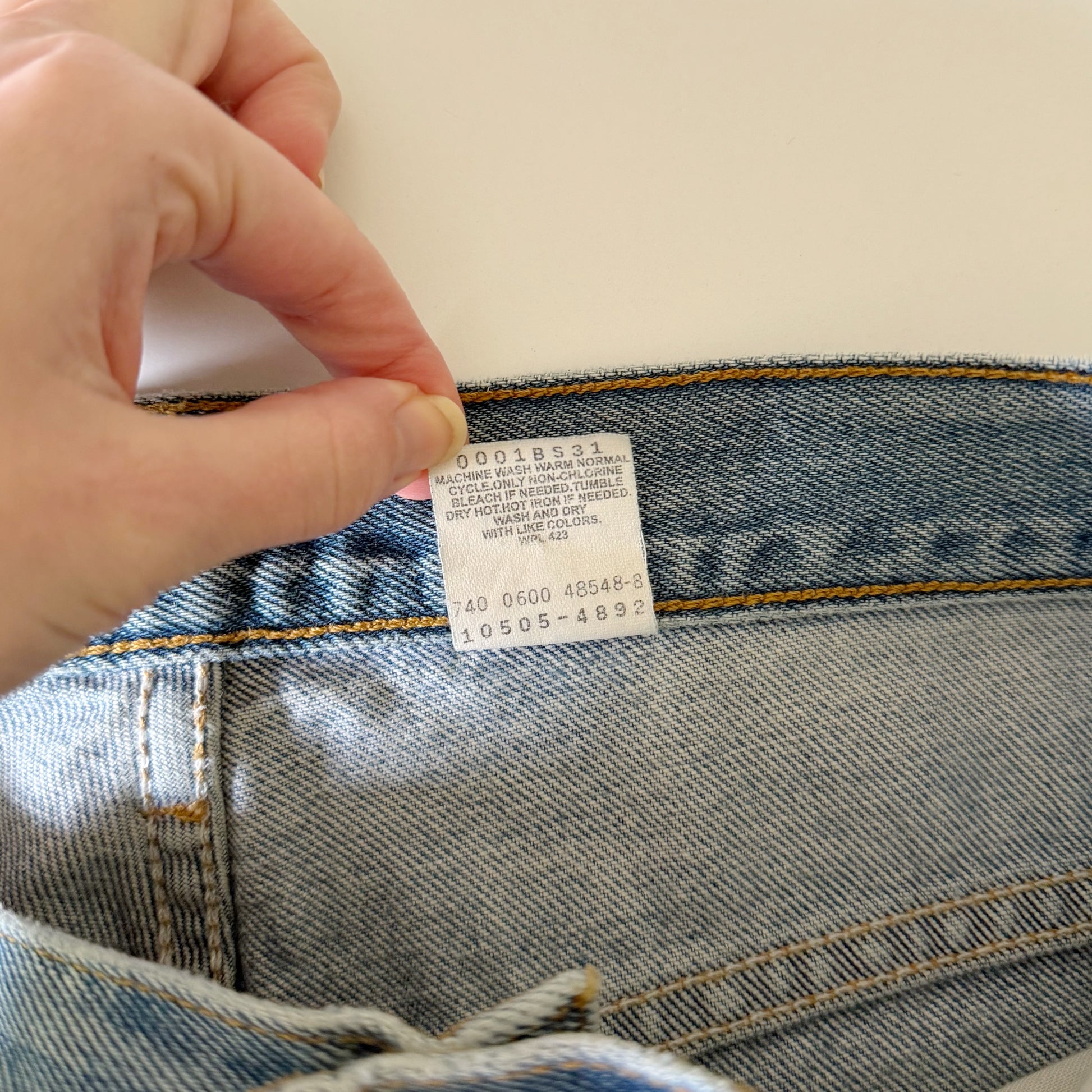 Levi's 505 Vintage '00 Regular Fit Straight Leg Jeans Size 5 JR. M
