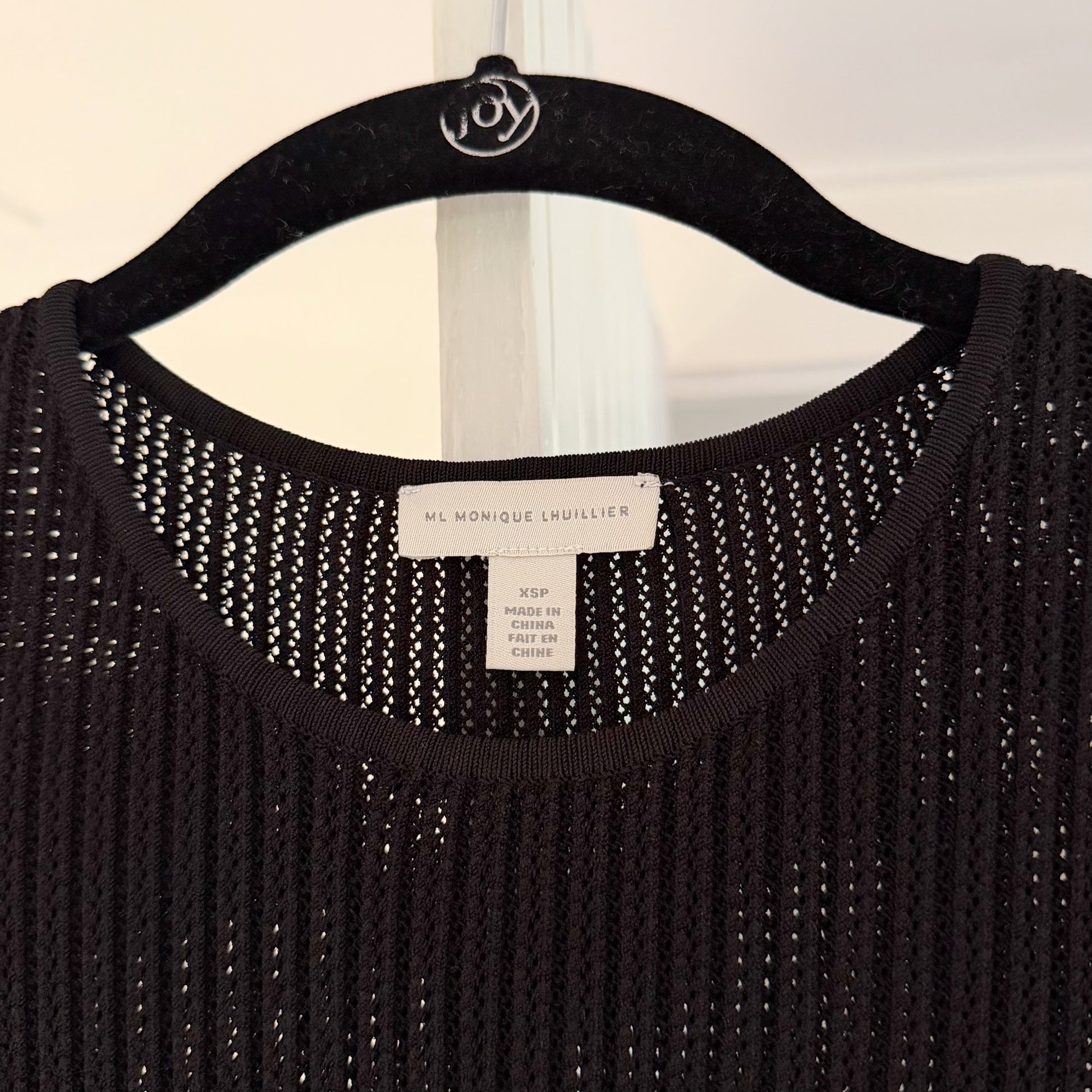 ML Monique Lhuillier Sona Knit Contrast Trim Mini Dress Size XSP