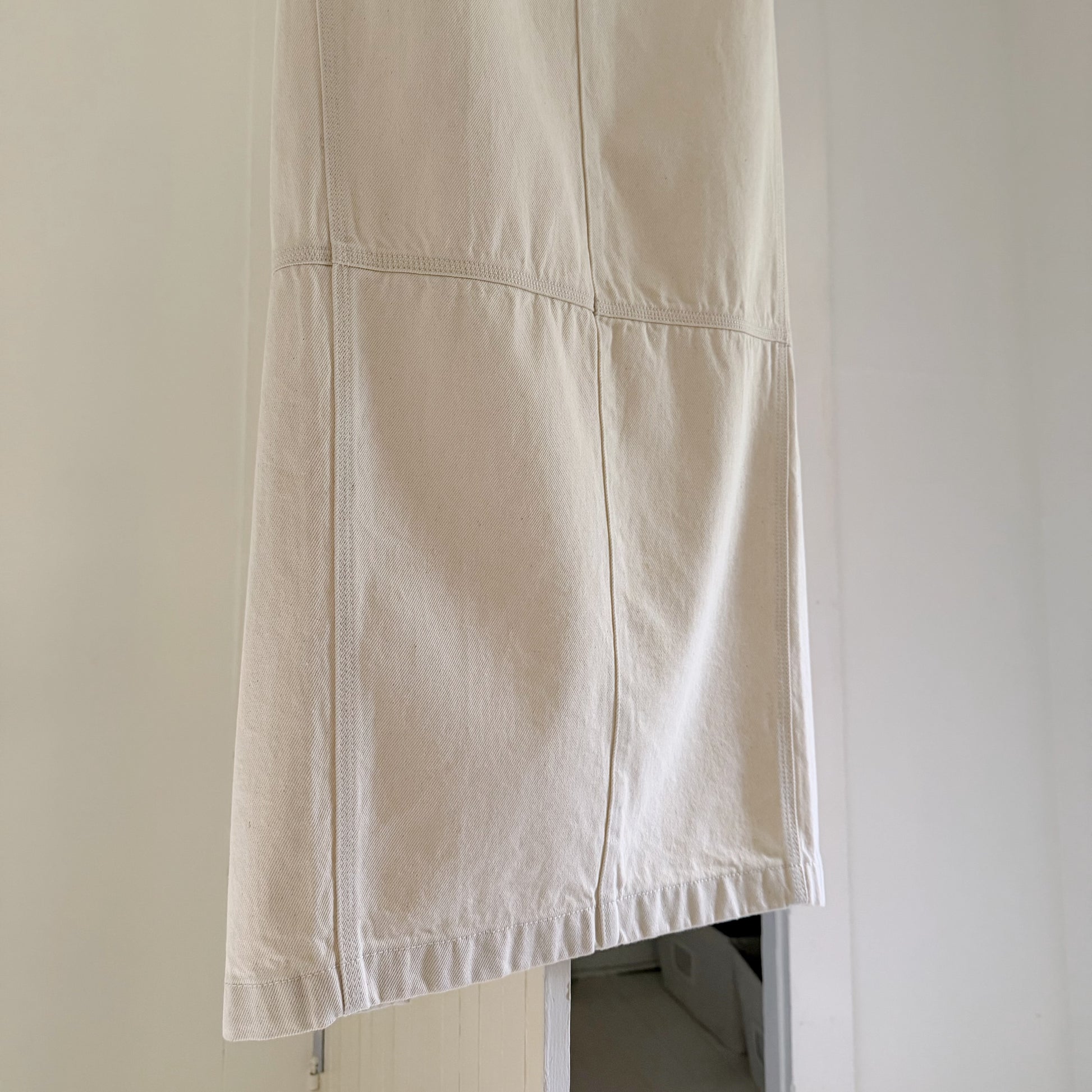 Helsa Canvas Maxi Skirt in Ecru Size XS
