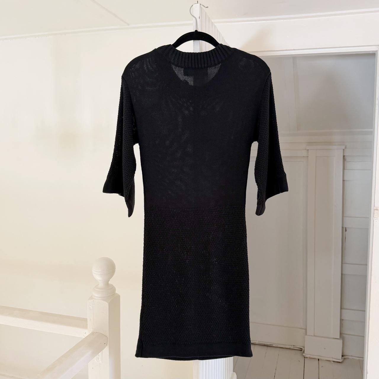 MinkPink Florish Seed Stitch Mini Sweater Dress in Black NWT Size XS
