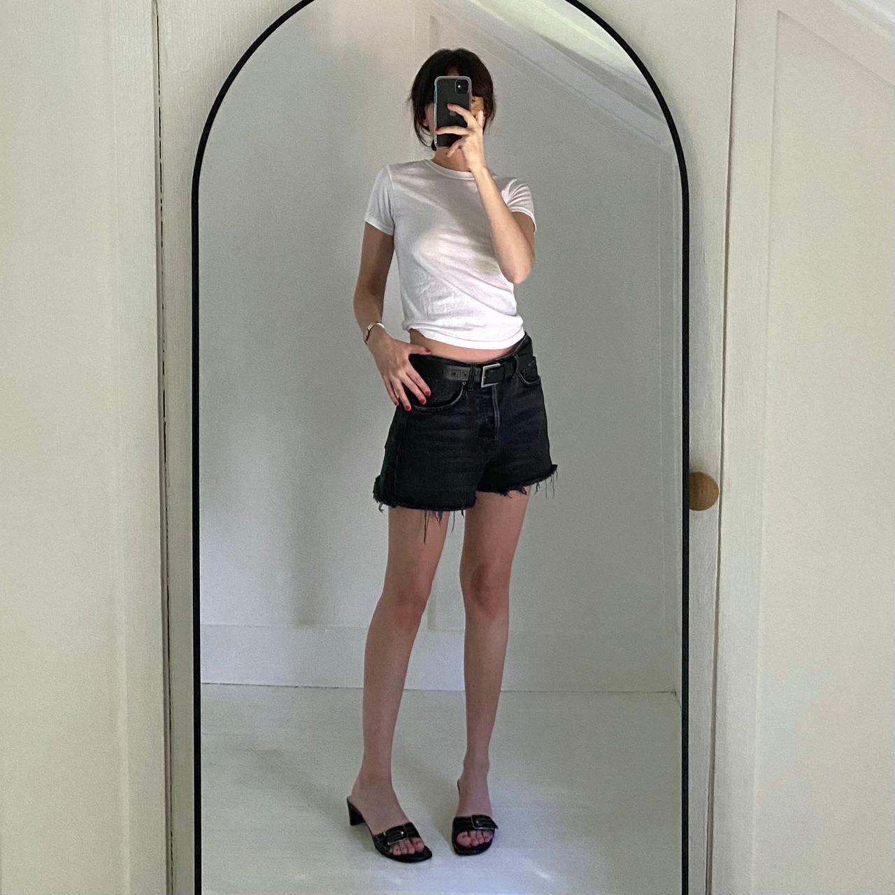 Reformation Jeans Dixie High Rise Jean Short in Pacific Size 28