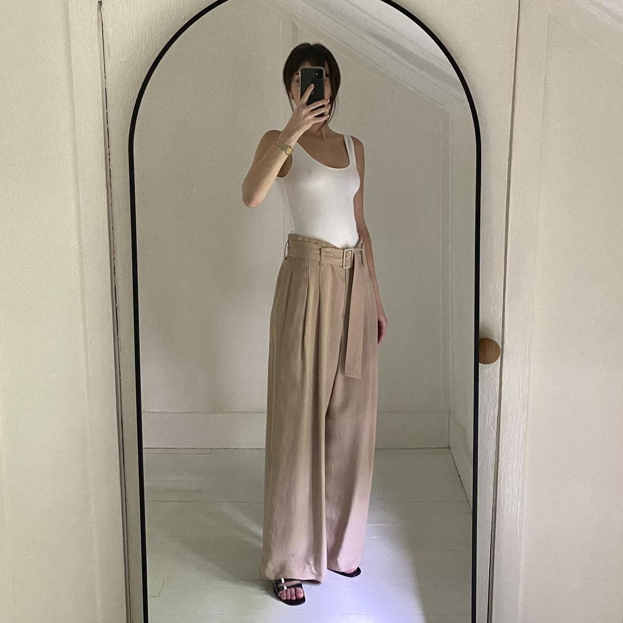 Blossom Wide Leg Belted Trousers Size 2