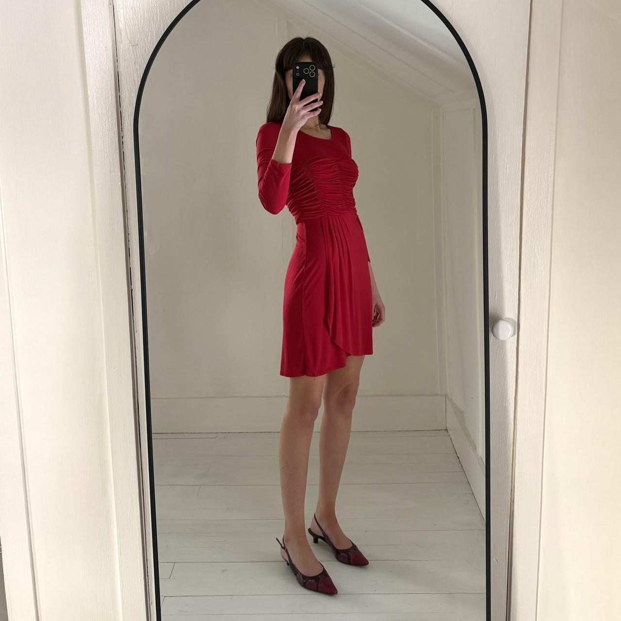 BCBGMaxAzria Ruched Bustier Mini Wrap Dress Size XXS