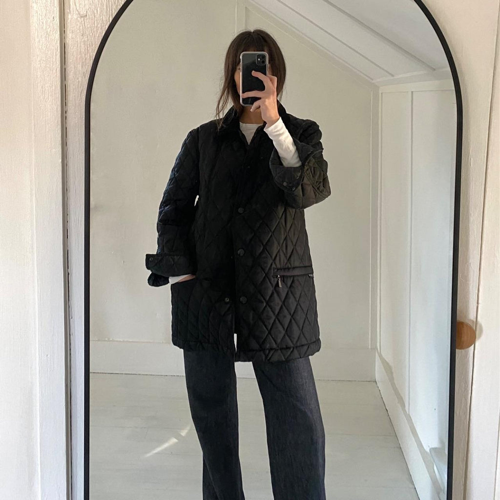 DKNY Jeans Vintage Y2K Quilted Barn Jacket Size P