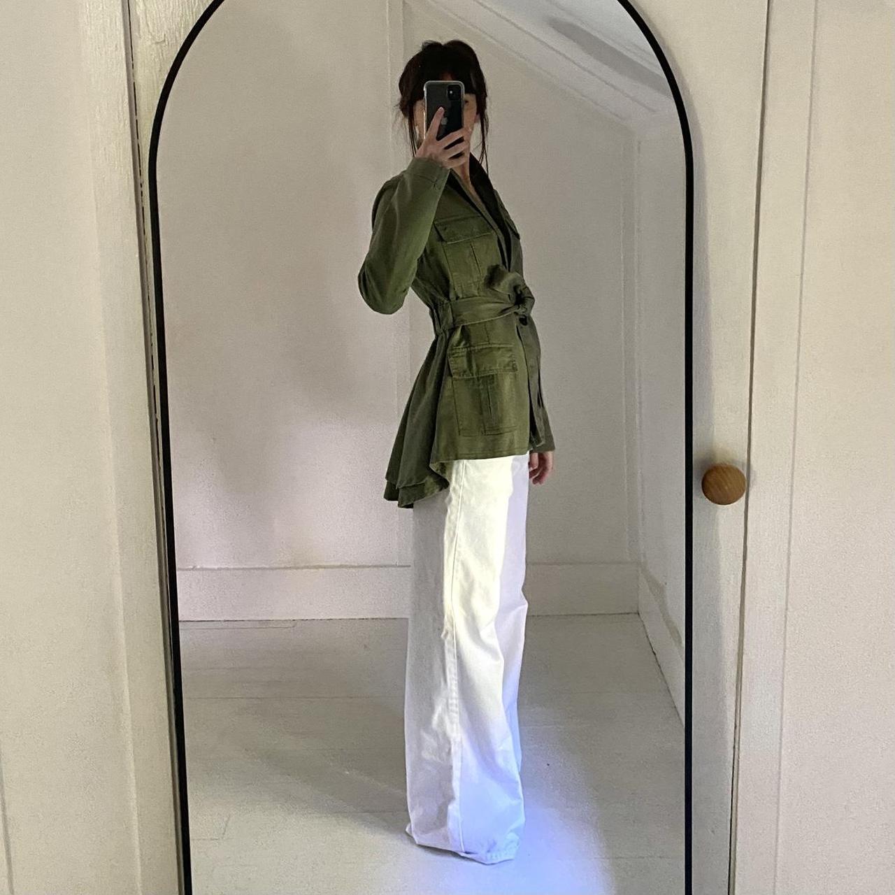 Marissa Webb Iona Peplum Hem Military Jacket Size S