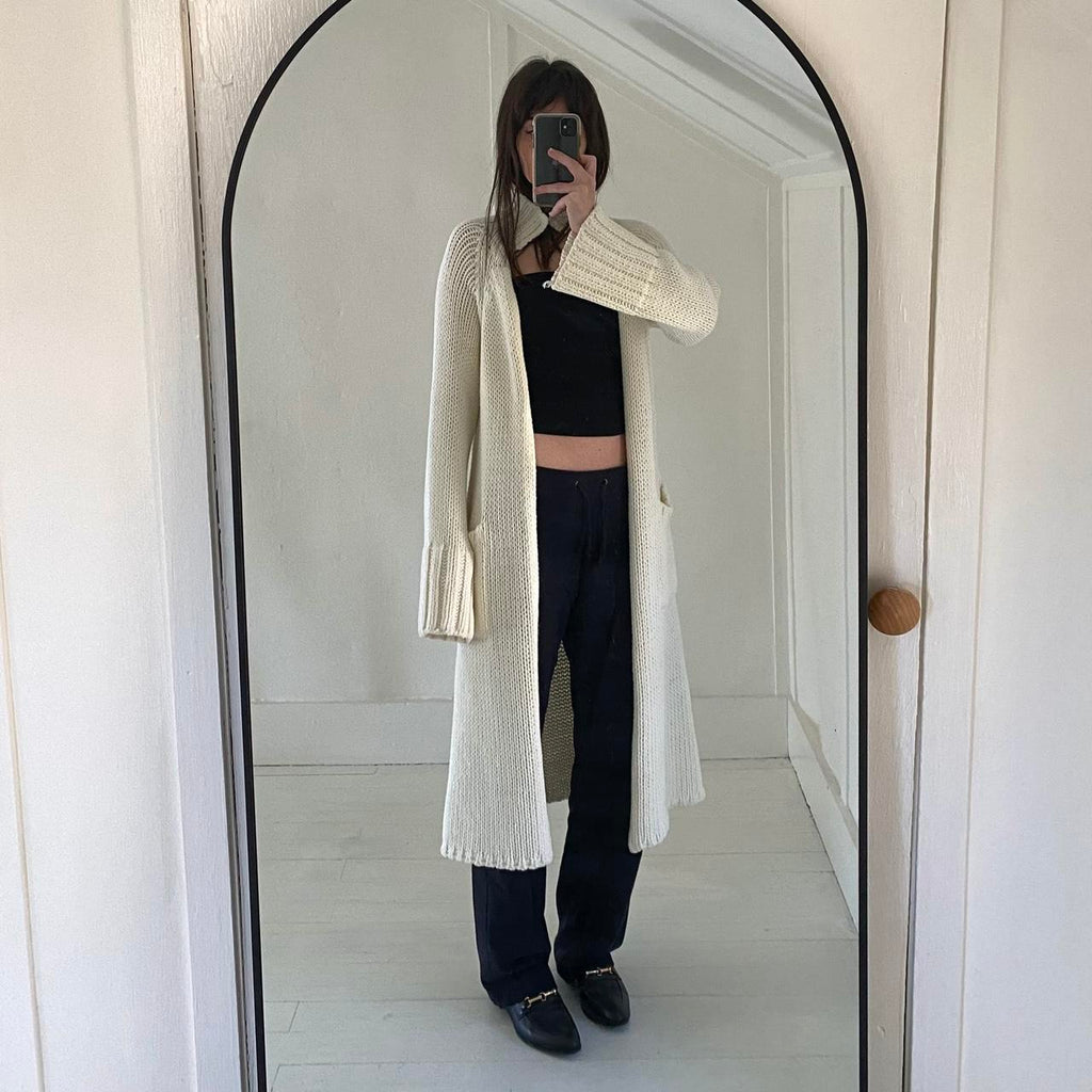 J. Crew Chunky Knit Duster Cardigan Sweater Size S