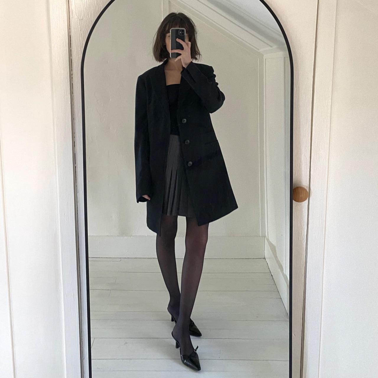 +J Jil Sander X Uniqlo Single Breasted Wool Coat Size S