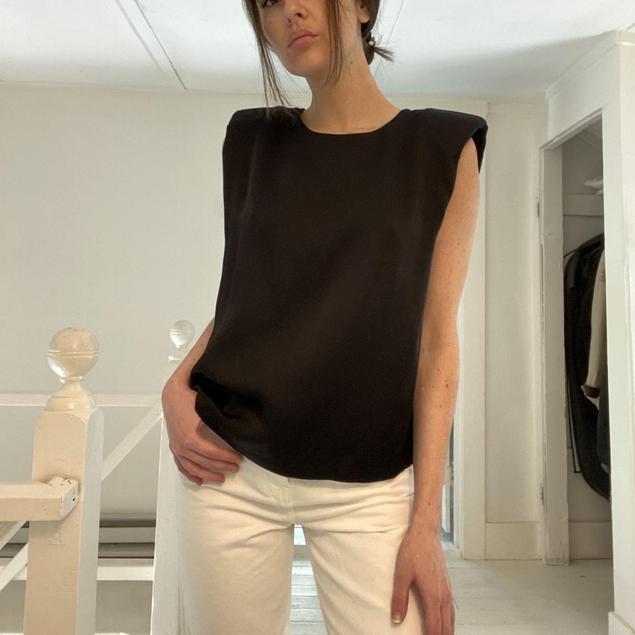 The Garment Satin Open Back Secretary Muscle Tee Size 1