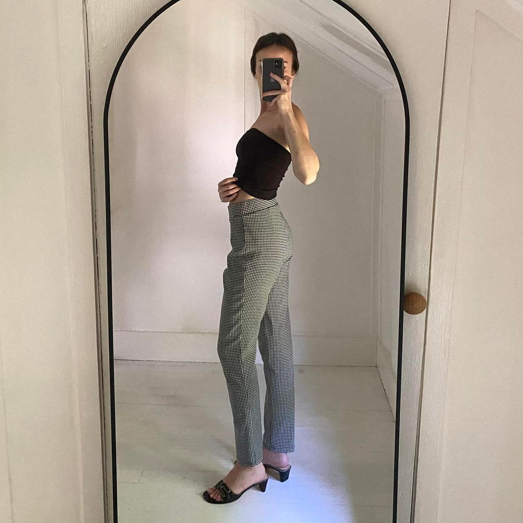 Tommy Hilfiger Gingham Cropped Pant Size M