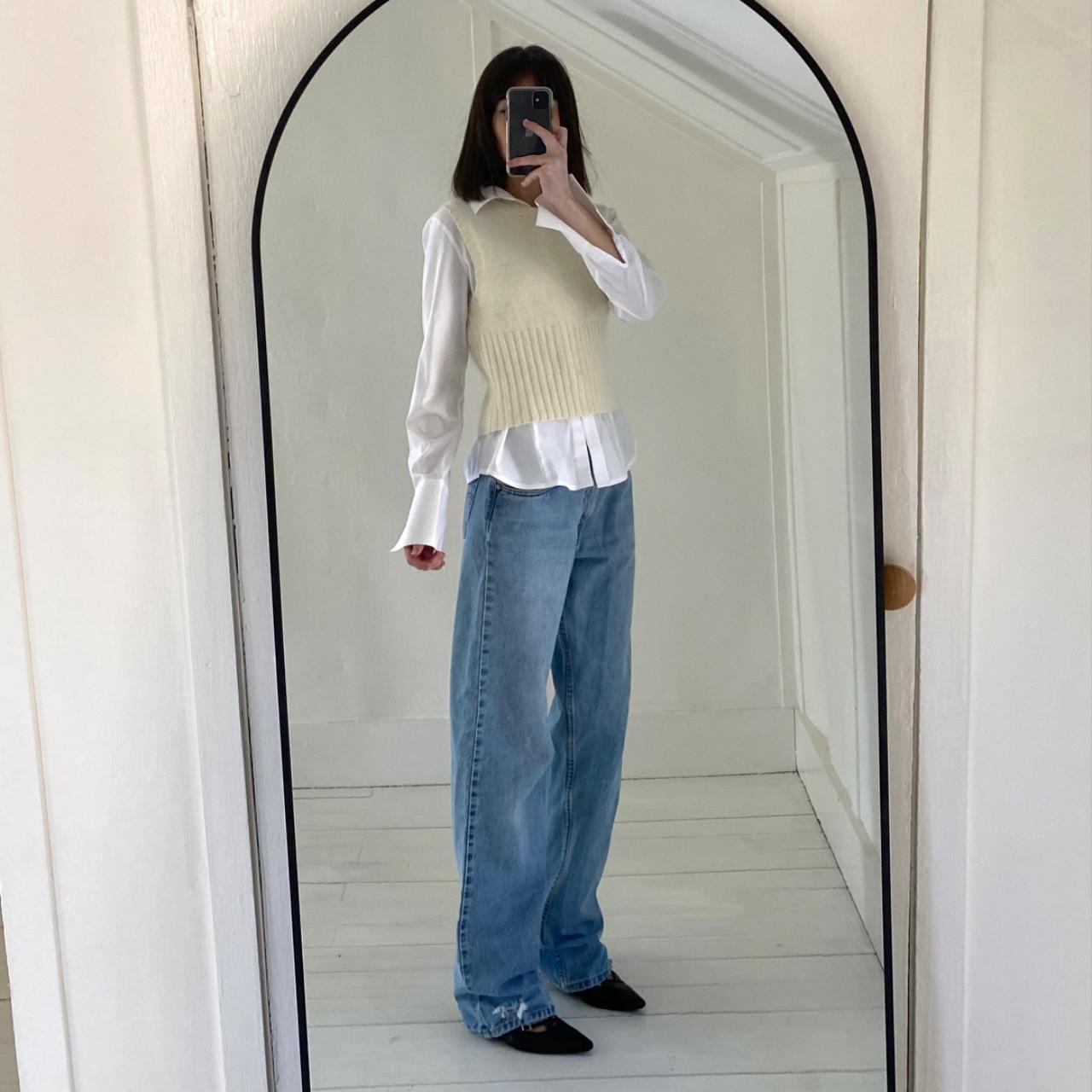 Gap Vintage 90s Angora Knit Sweater Vest Size M