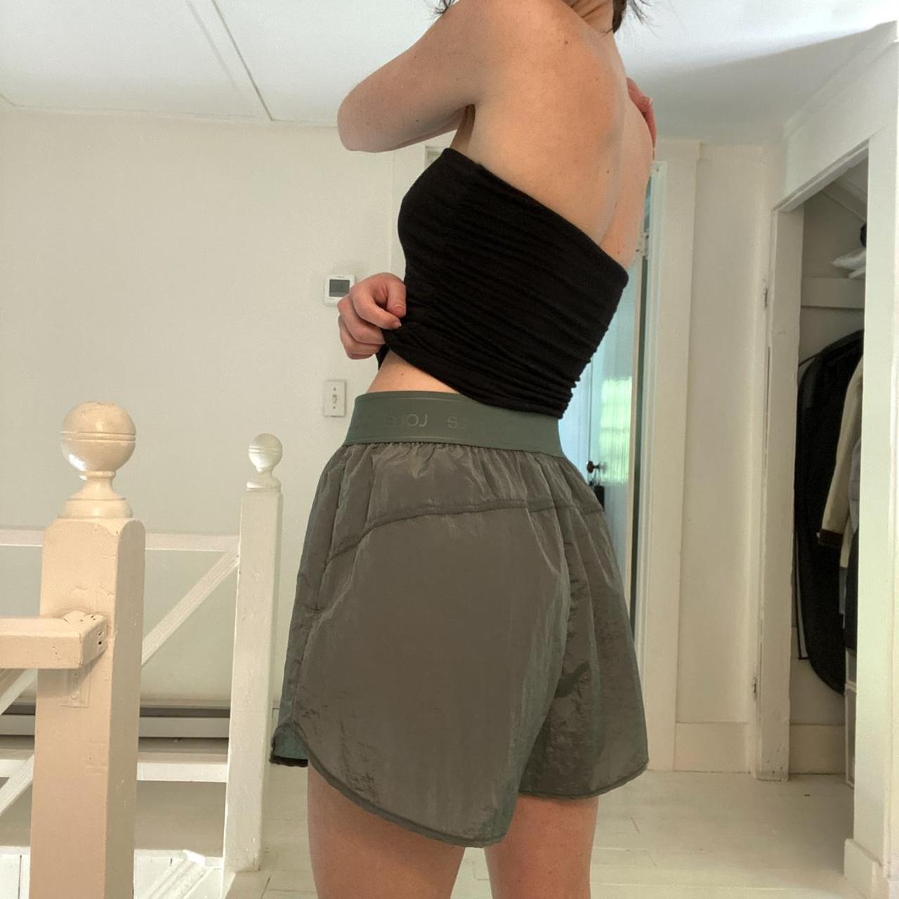 Lolë Pace Power Nylon Anorak Shorts in Marlin Blue NWT Size S