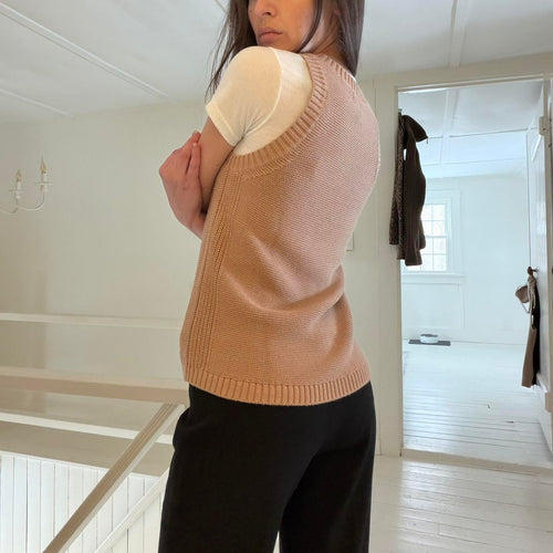 A New Day Cotton Knit Crew Neck Sweater Vest Size S