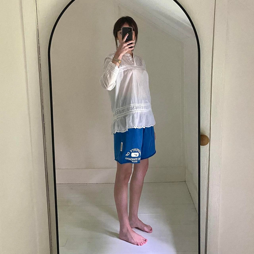 J. Crew Long Sleeve Eyelet Popover Shirt Size 8